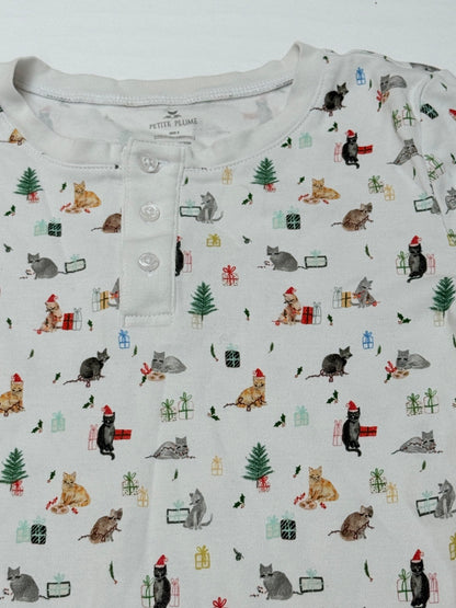 Petite Plume Cat Christmas Pajama Set Size 8
