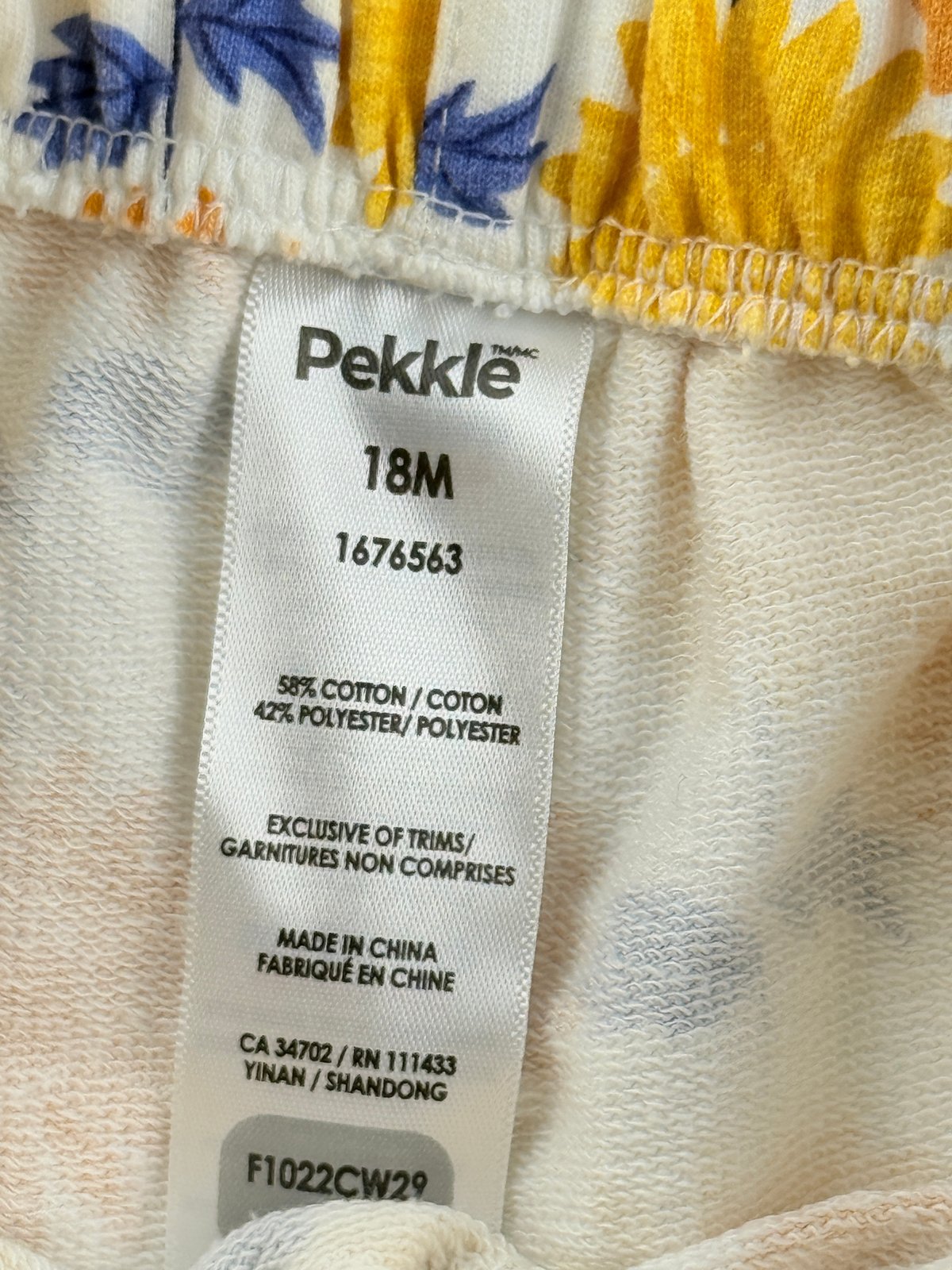 Pekkle Sunflower Print Overalls 18M
