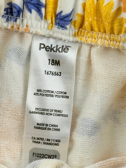 Pekkle Sunflower Print Overalls 18M
