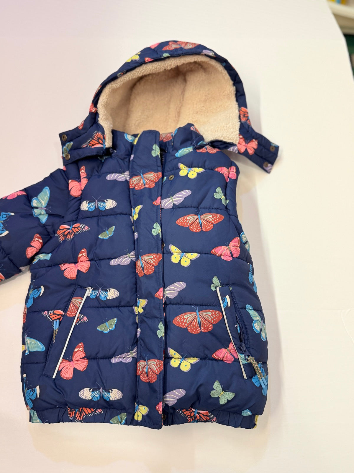 Mini Boden Butterfly Puffer Jacket / Vest 5-6Y