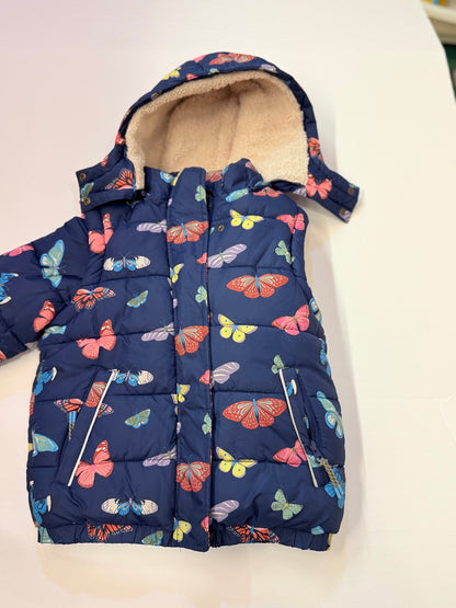 Mini Boden Butterfly Puffer Jacket / Vest 5-6Y