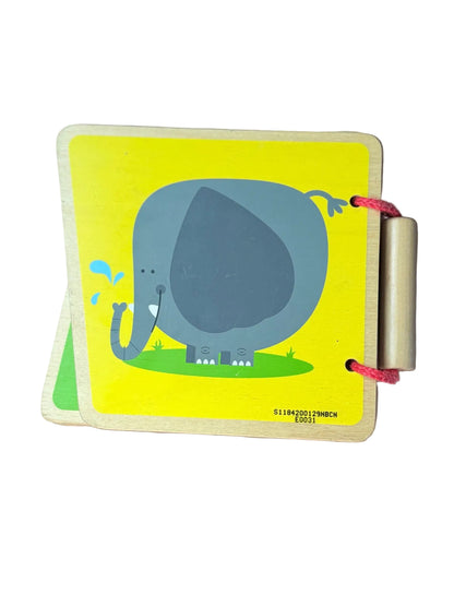 Hape Safari Animal Wooden Baby Book