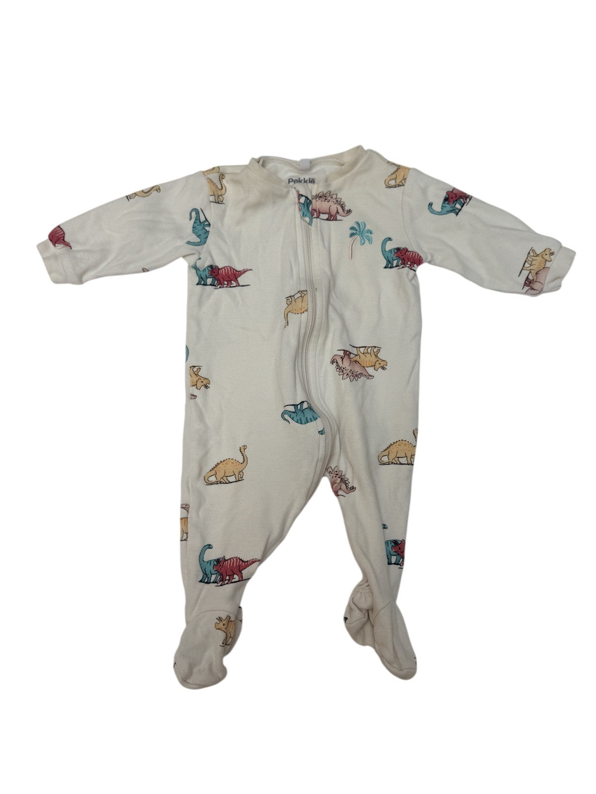 Pekkle Dinosaur Footed Sleeper 3M