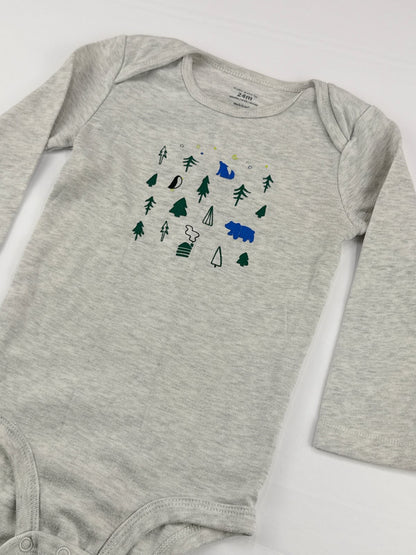 Carter's Gray Forest Print Bodysuit 24M