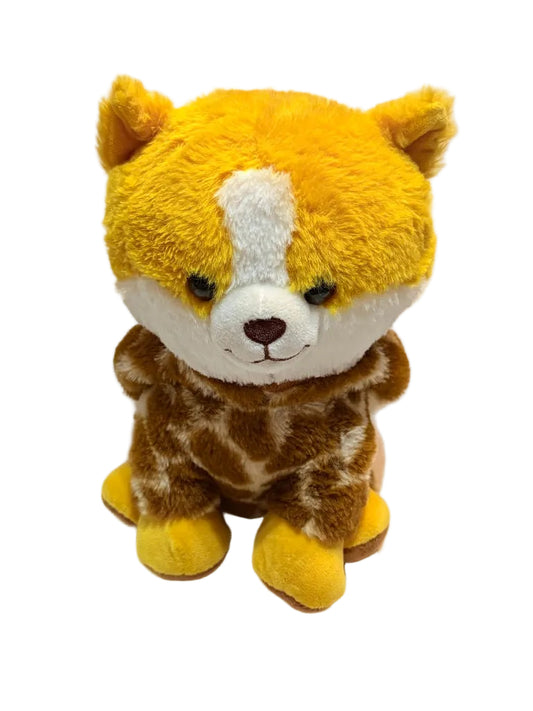 Disguisimals Stretchy Corgi in Giraffe Costume Plush – 10”