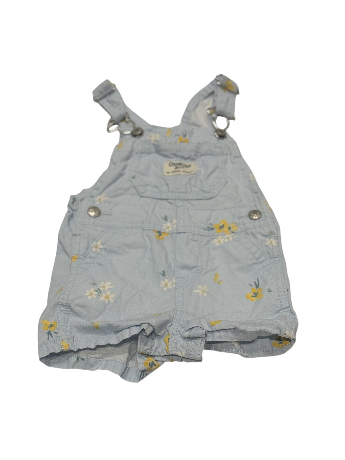 OshKosh B'gosh Floral Chambray Overalls 9M