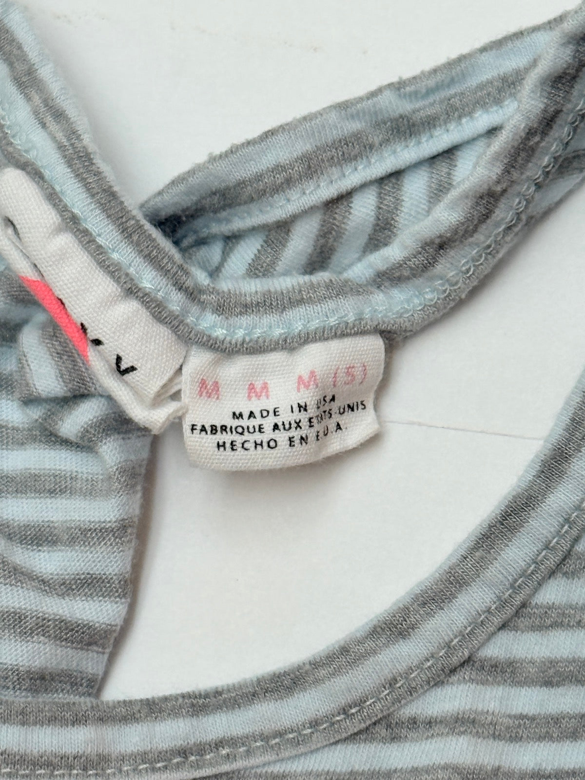 Roxy Striped Racerback Tank Top M (5) 5