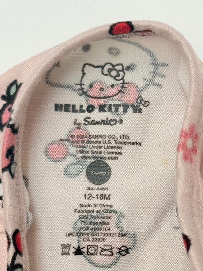 Hello Kitty Pink Sanrio Footed Sleeper 12-18M