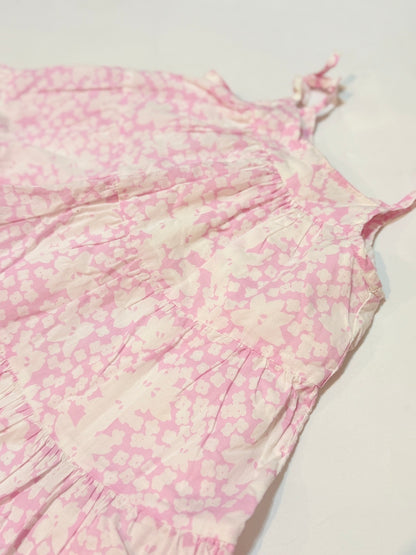 babyGap Floral Pink Tiered Dress 12-18m