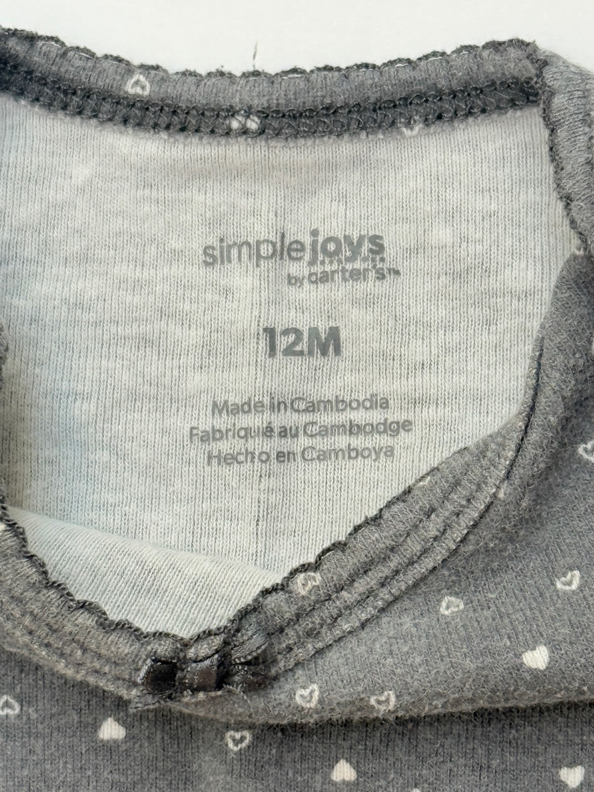 Simple Joys by Carter's Heart Bodysuit 12M