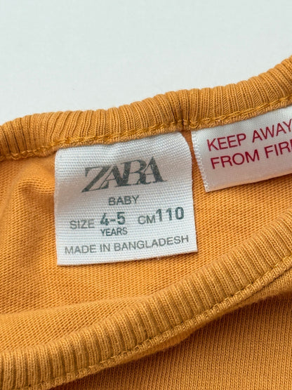 Zara Mustard Pocket Long Sleeve T-Shirt 4-5Y