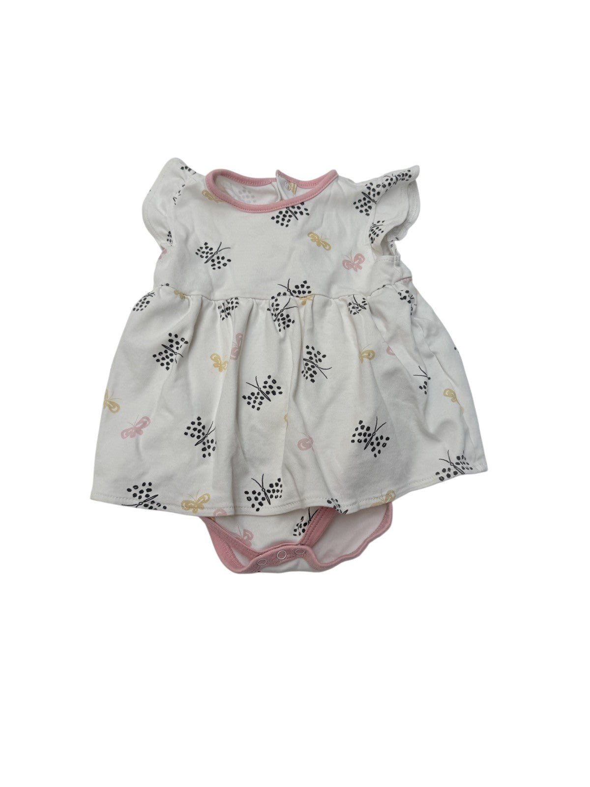 Kissy Love Butterfly Print Dress 12-18M