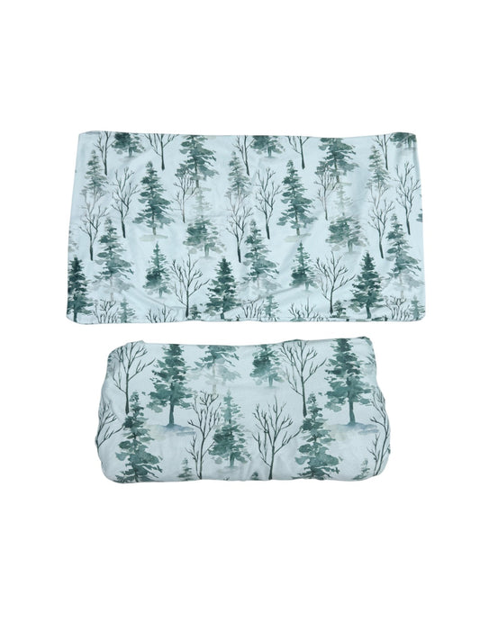 Pobi Baby Woods Crib Sheet and Pillowcase Set 2-Piece
