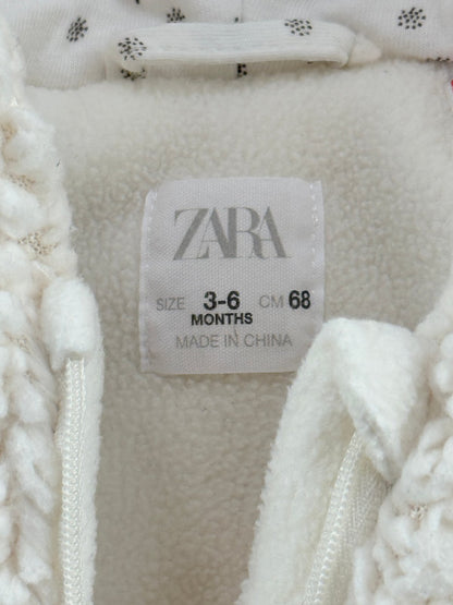 Zara Sherpa Bear Ear Snowsuit 3-6M