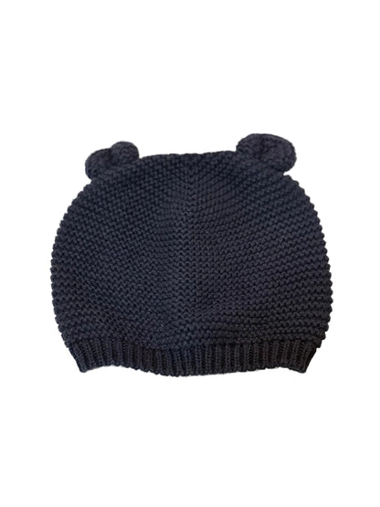 H&M Navy Bear Ear Knit Baby Hat 12-18m