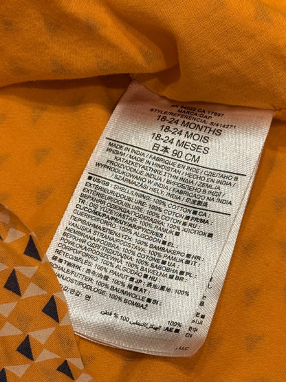 babyGap Peach Triangle Print Tank Top 18-24m