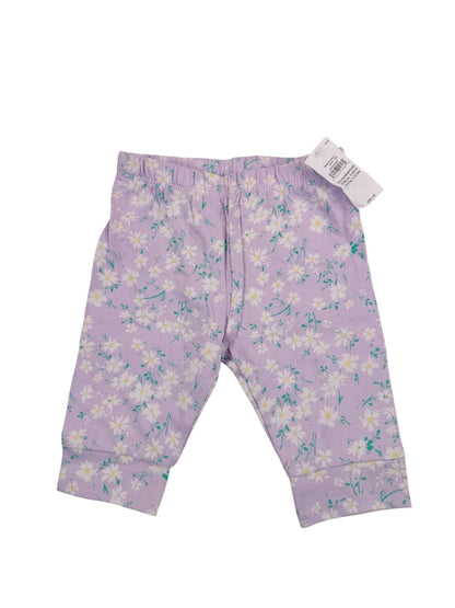 NWT - baby GAP Daisy Floral Leggings 0-3M