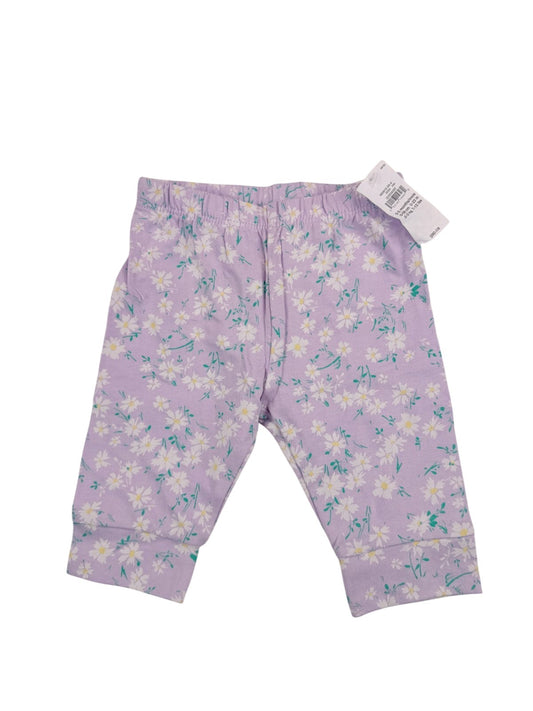 NWT - baby GAP Daisy Floral Leggings 0-3M