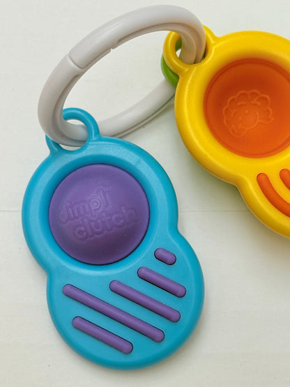 Fat Brain Toys Dimpl Clutch Sensory Keychain Toy