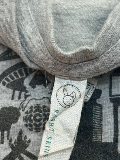 Rabbit Skins Vancouver Icons Gray T-Shirt Size 2
