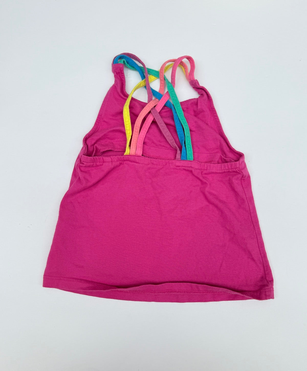 Mini Boden Rainbow Strap Tank Top 4-5Y
