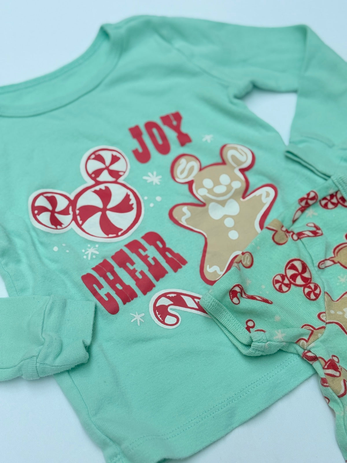 Disney Baby Mickey Gingerbread Pajama Set 18 24m