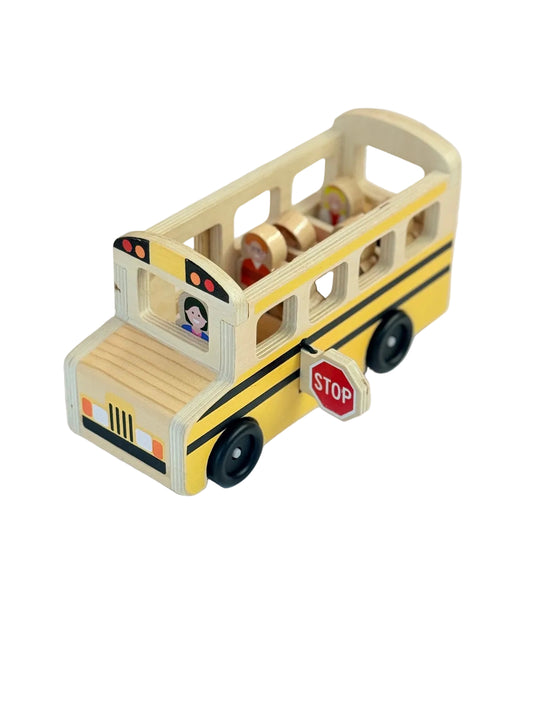 Melissa & Doug Classic Toy School Bus Set