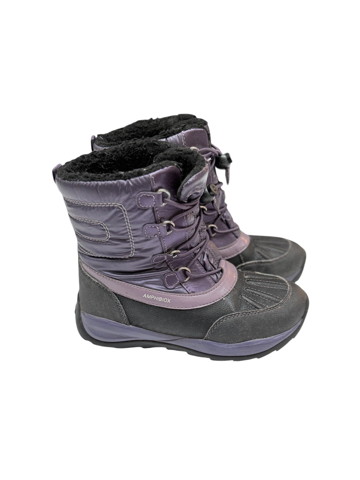Geox Amphibiox Purple Snow Boots Toddler 1