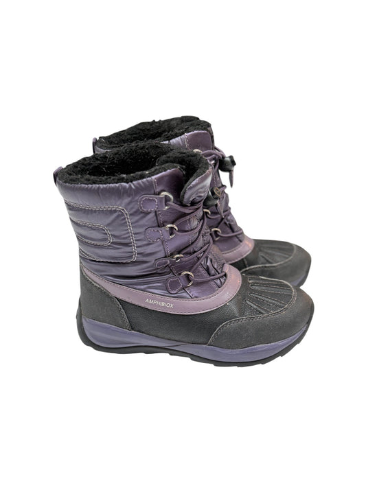 Geox Amphibiox Purple Snow Boots Toddler 1