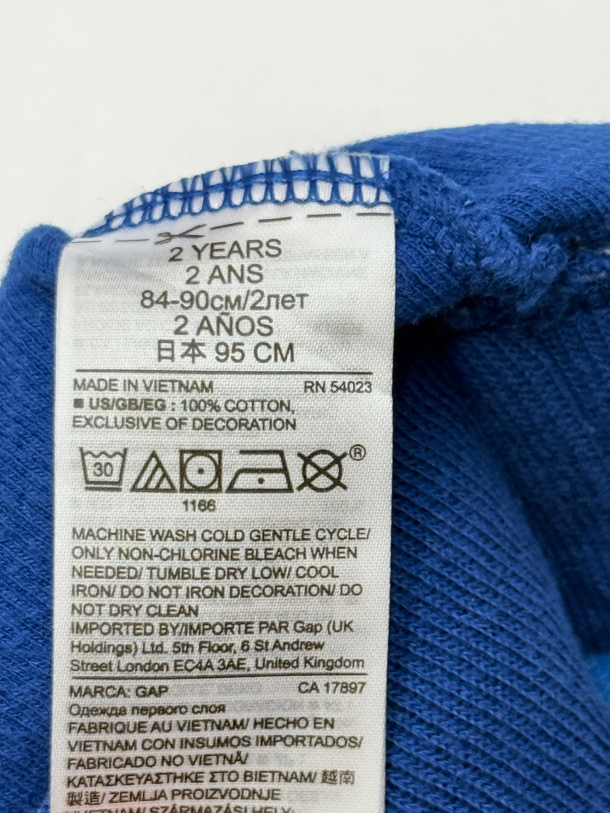 Baby Gap Shark Striped Sweatshirt 2T