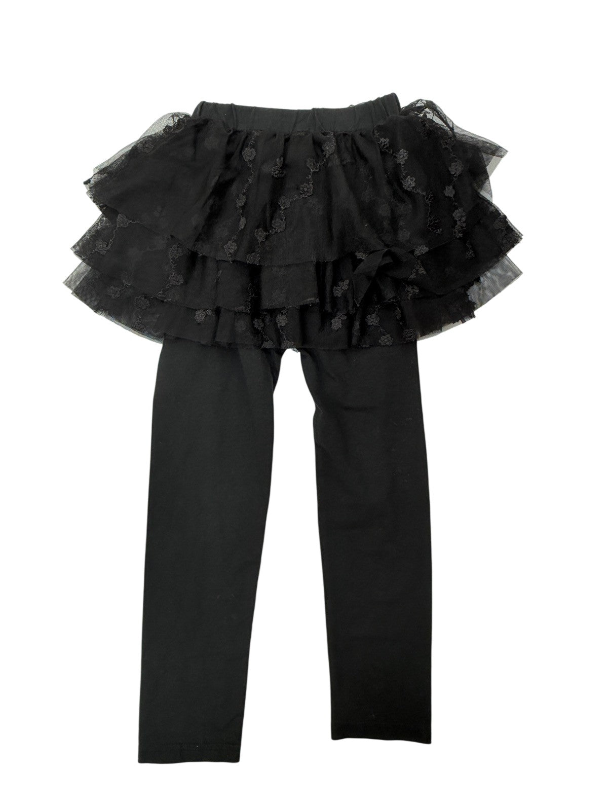 Hula Mula Black Tutu Skirt Leggings Size 8