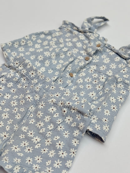 Rabbit + Bear Organic Daisy Set 12M