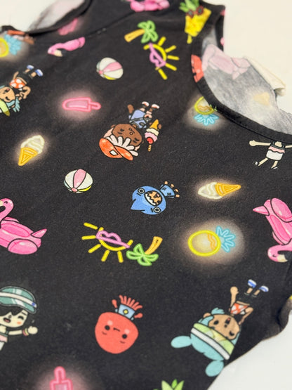 Toca Life x H&M Black Print Dress 4-6Y