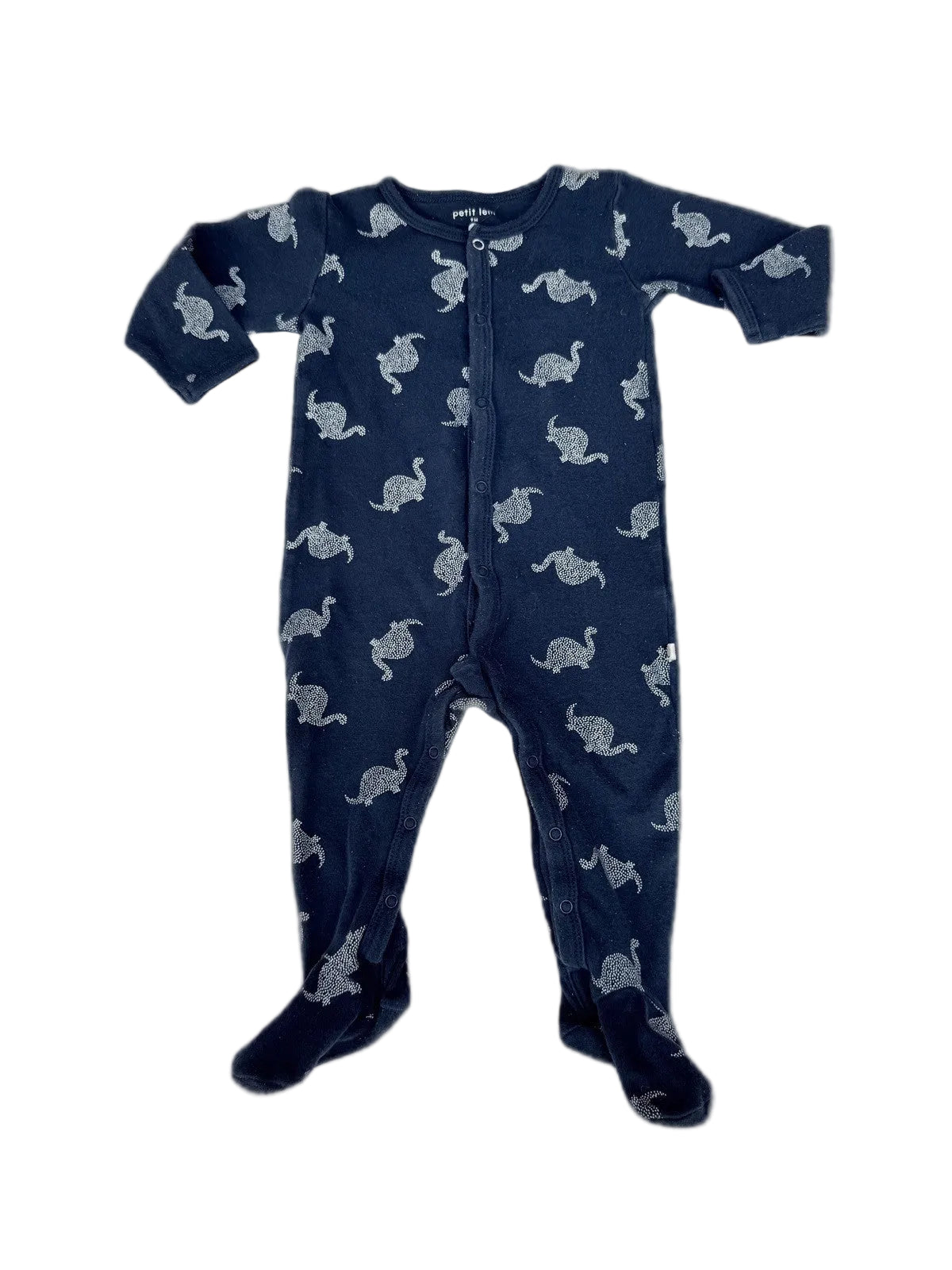 Petit Lem Dinosaur Footed Sleeper 9M