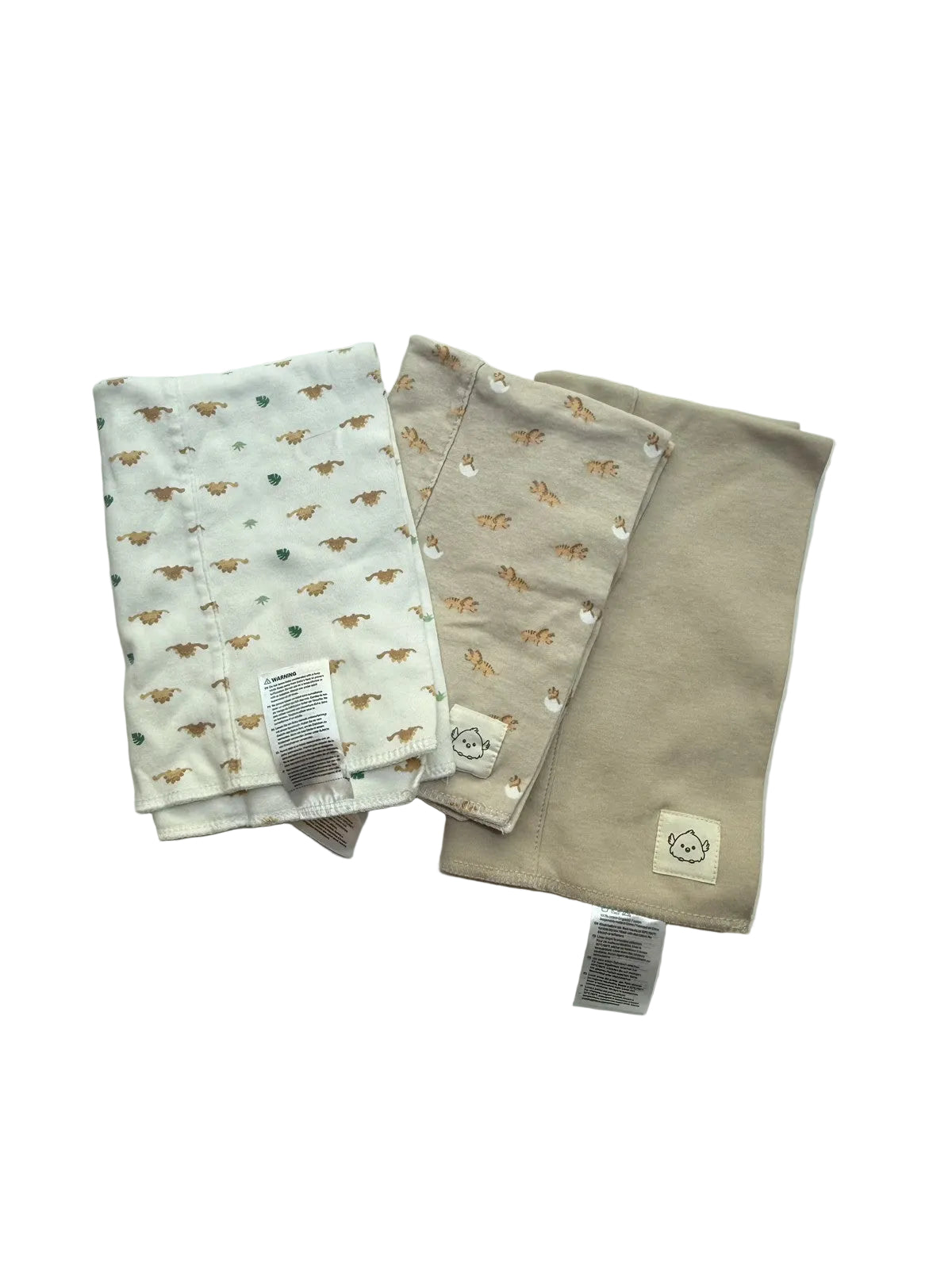 KeaBabies Burp Cloth 3pc Set