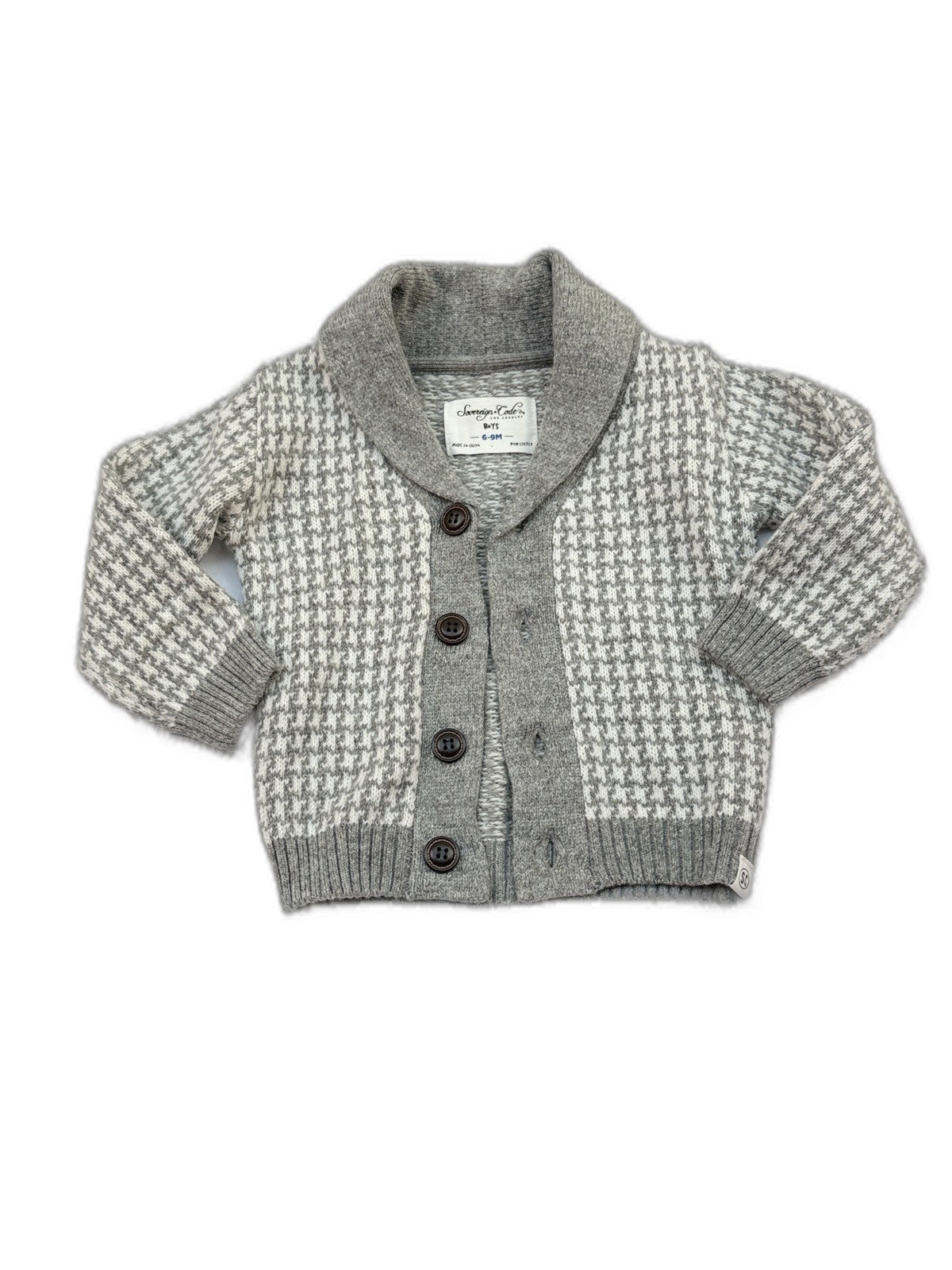 Sovereign Code Houndstooth Cardigan Boys 6-9M