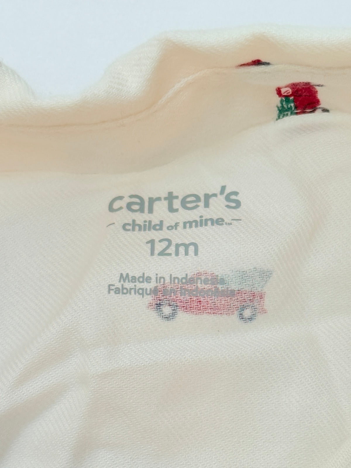 Carter's Child of Mine Truck Print Bodysuit 12M