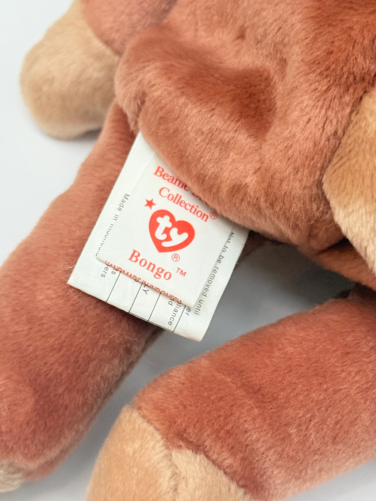 Ty Beanie Babies Bongo Monkey Plush