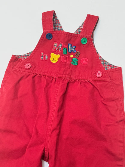 Mikihouse Baby Red Overalls Size 2T