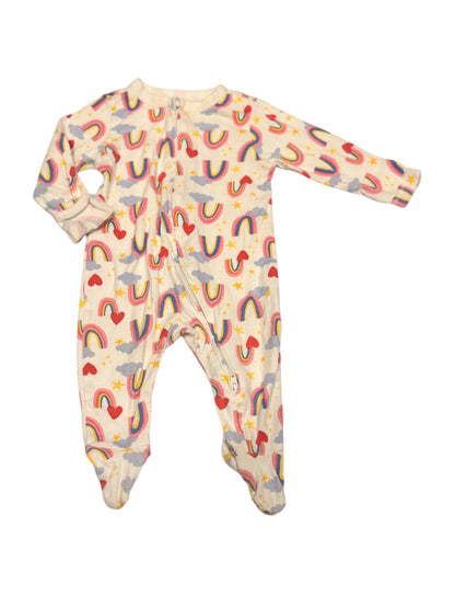 Old Navy Rainbow Print Footed Sleeper 3-6M