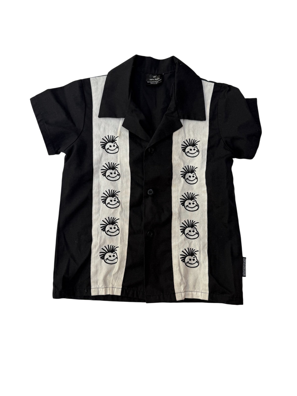 Knuckleheads Black Bowling Shirt 4T