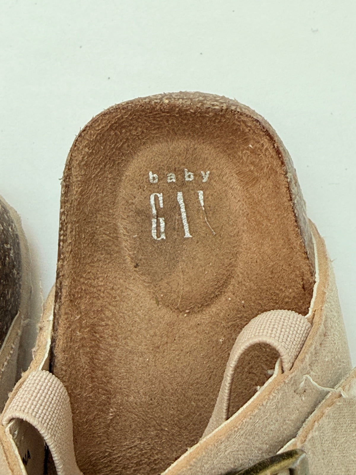 Baby Gap Tan Suede Buckle Sandals Toddler Size 5/6