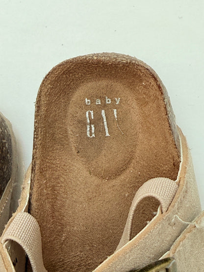 Baby Gap Tan Suede Buckle Sandals Toddler Size 5/6