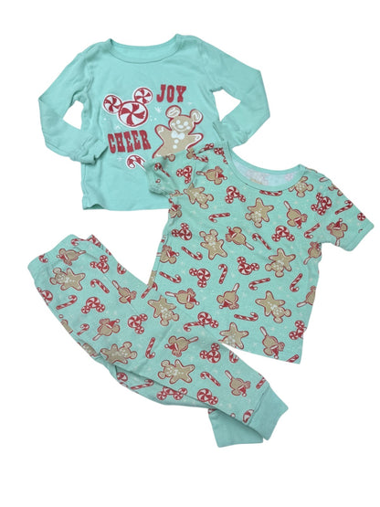 Disney Baby Mickey Gingerbread Pajama Set 18 24m