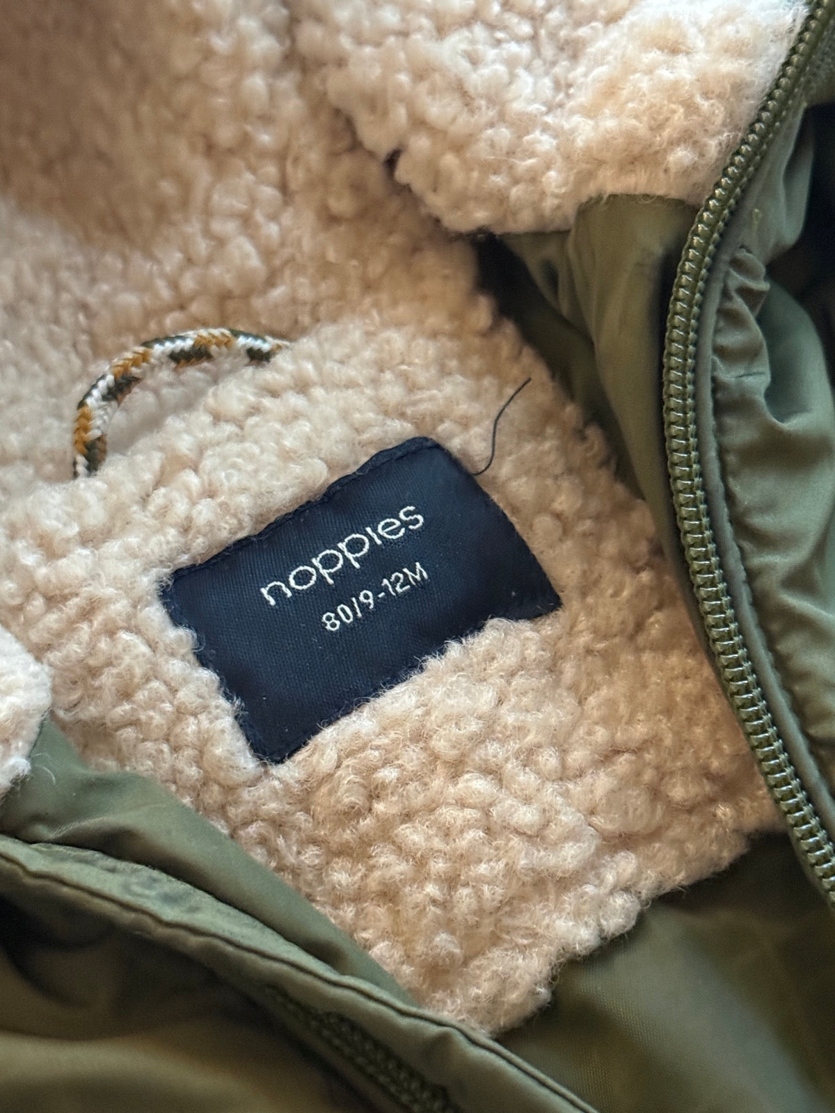 Noppies Olive Puffer Jacket 9-12M