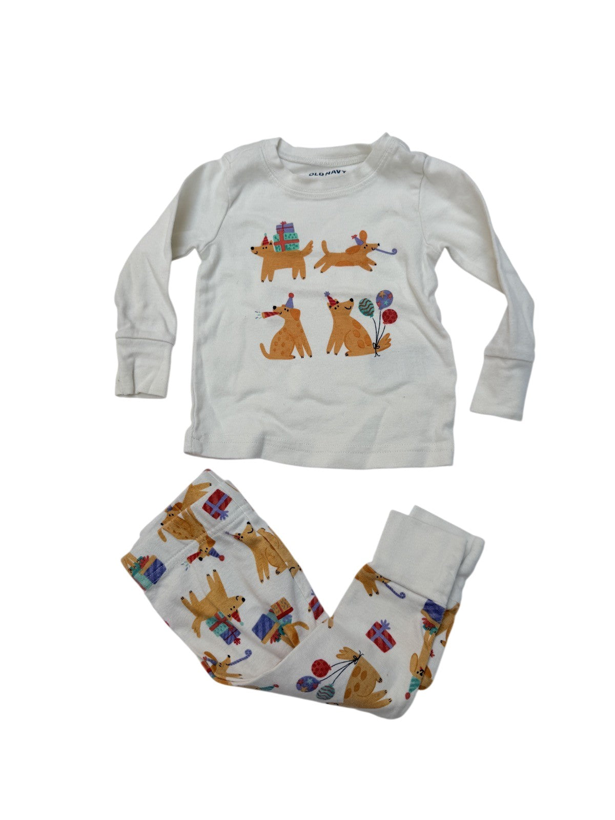 Old Navy Dog Print Pajama Set 6-12M