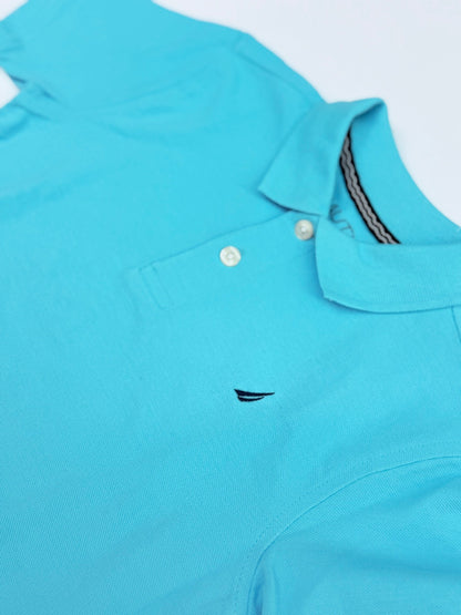 Nautica Light Blue Polo Shirt Size 6