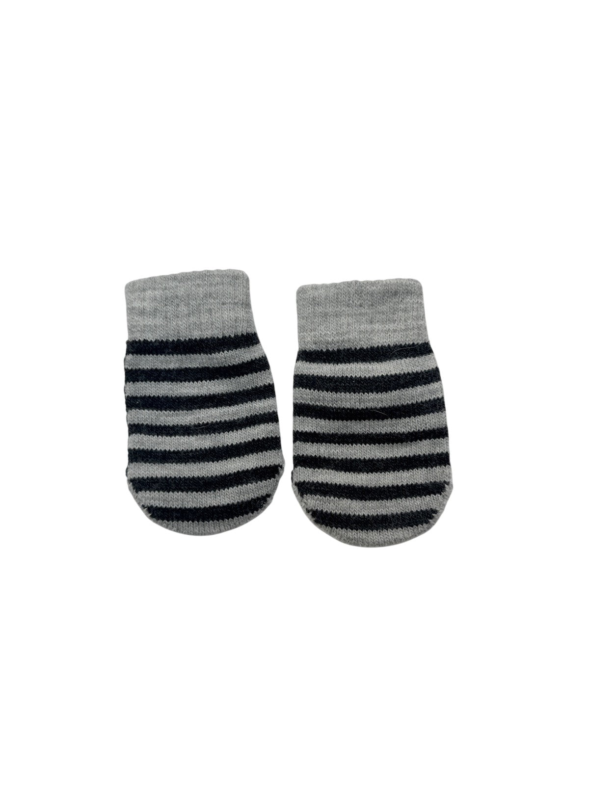 Striped Knit Baby Mittens 0-12m
