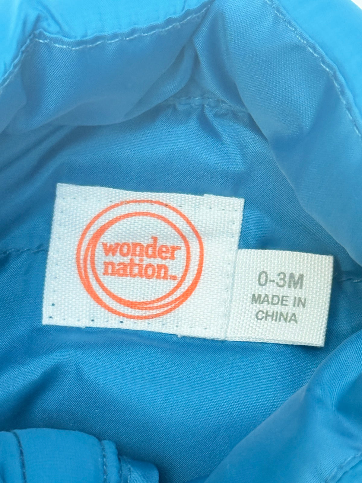 Wonder Nation Blue Puffer Jacket 0-3M