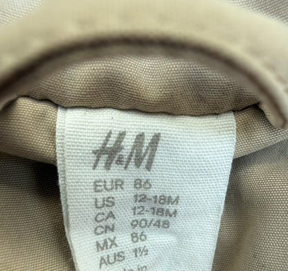 H&M Beige Hooded Parka Jacket 12-18M